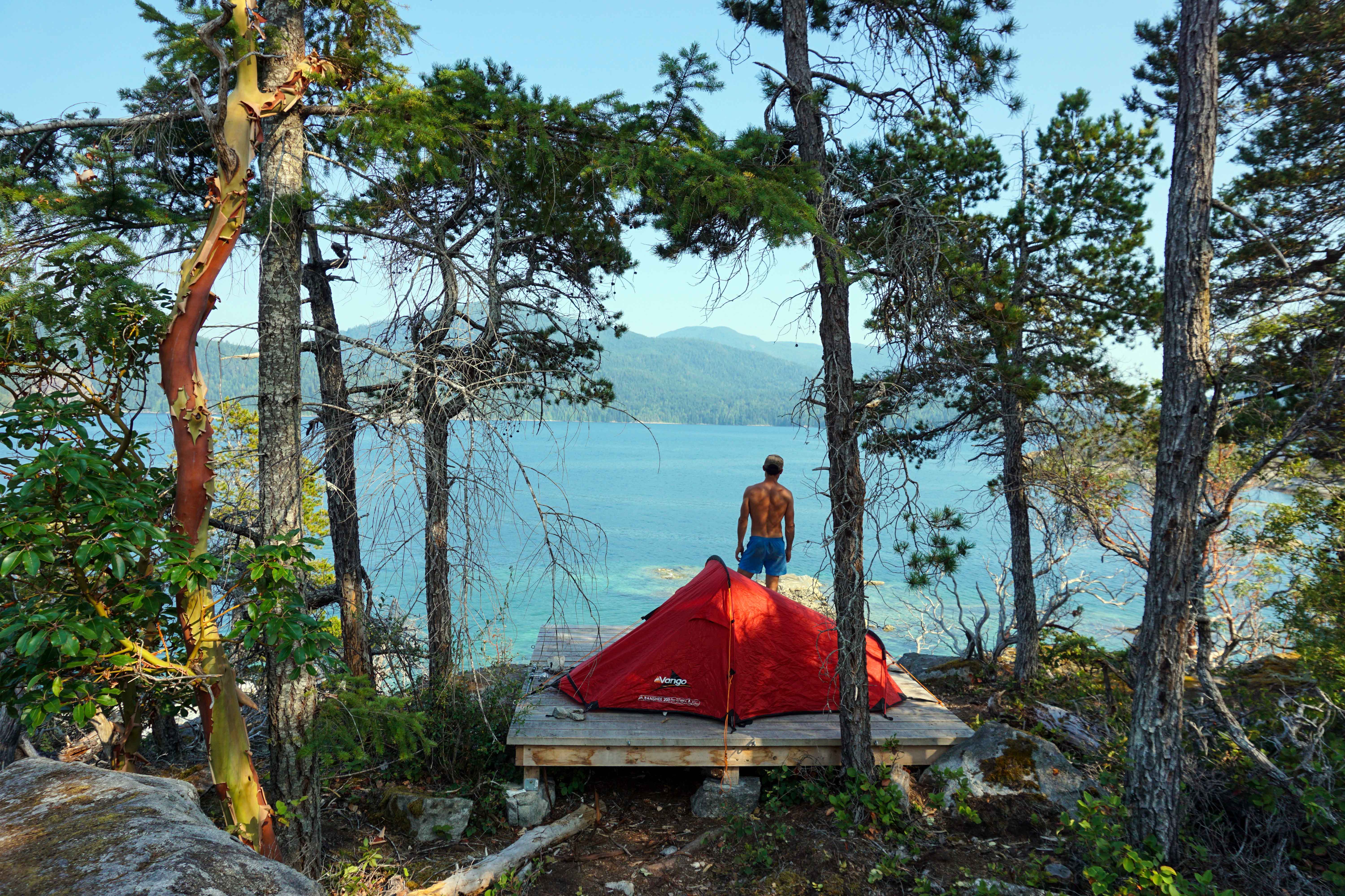 Tent pad on East Curme Island