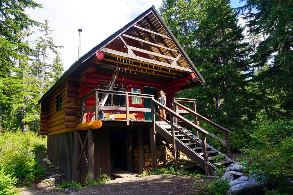 Backcountry cabin in the forest