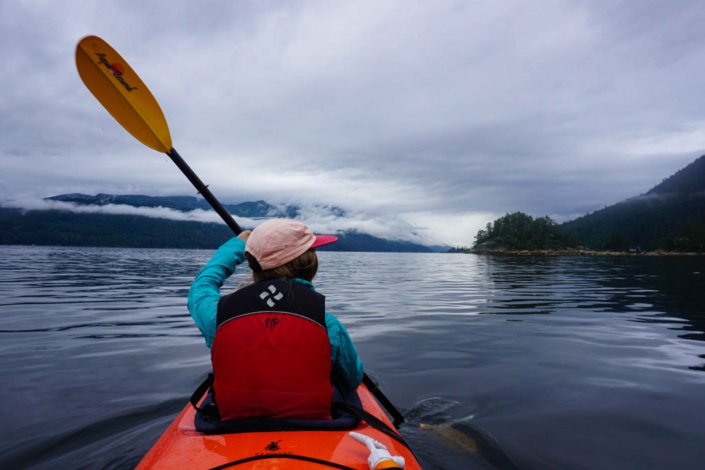Kayaking the Sechelt Inlet