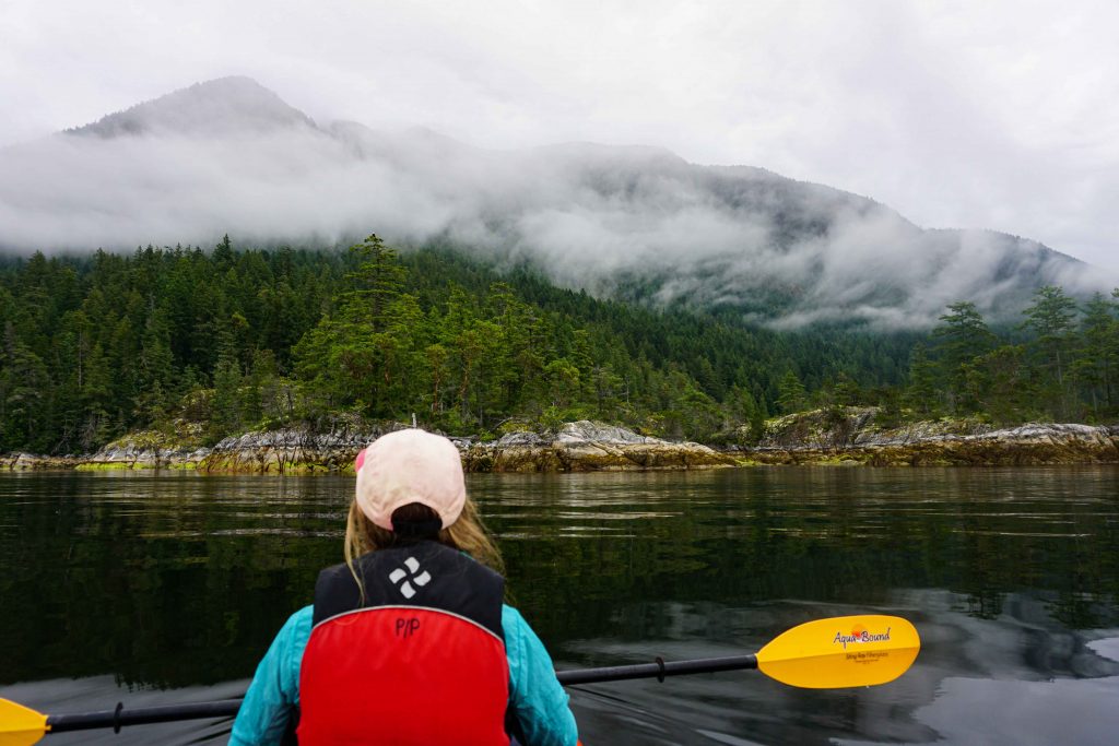Kayak camping on the Sechelt Inlet