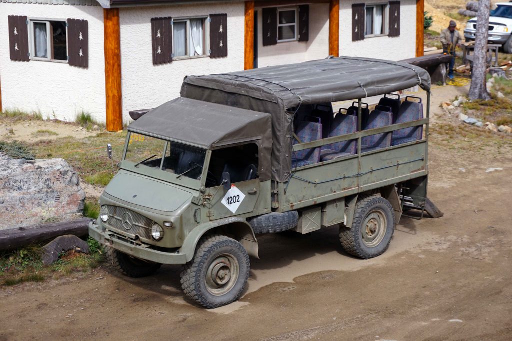 Old safari-style vehicle