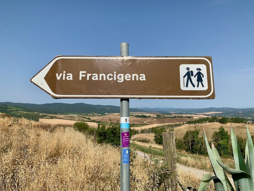 Via Francigena signpost