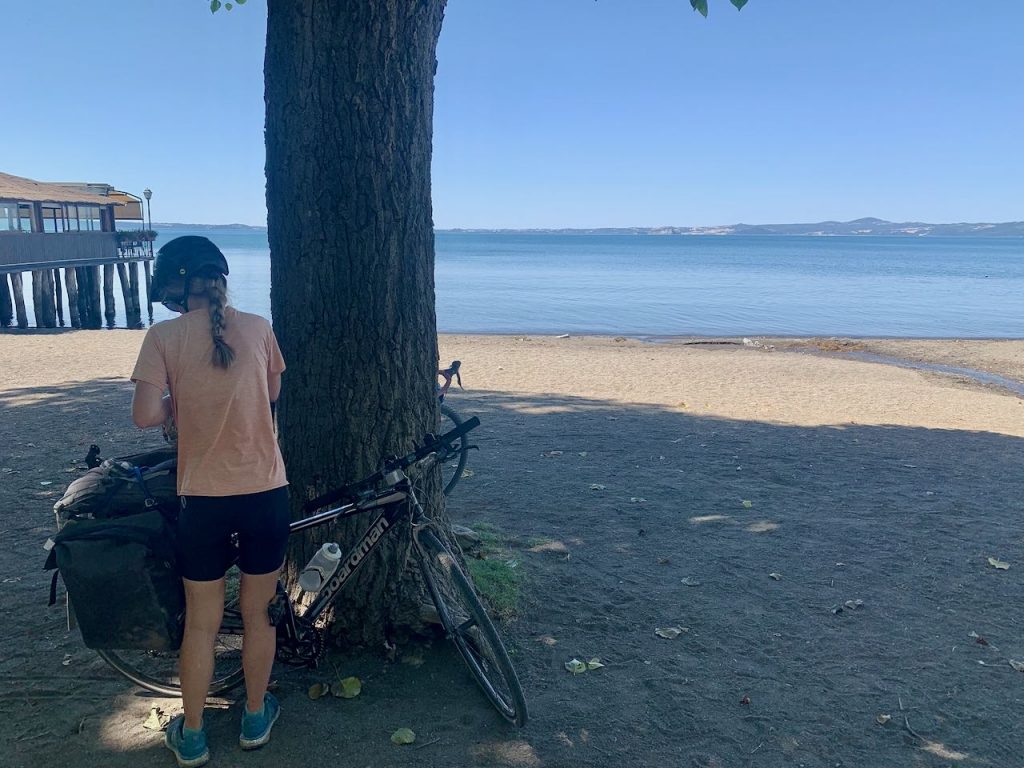 Bolsena Lake on the Via Francigena